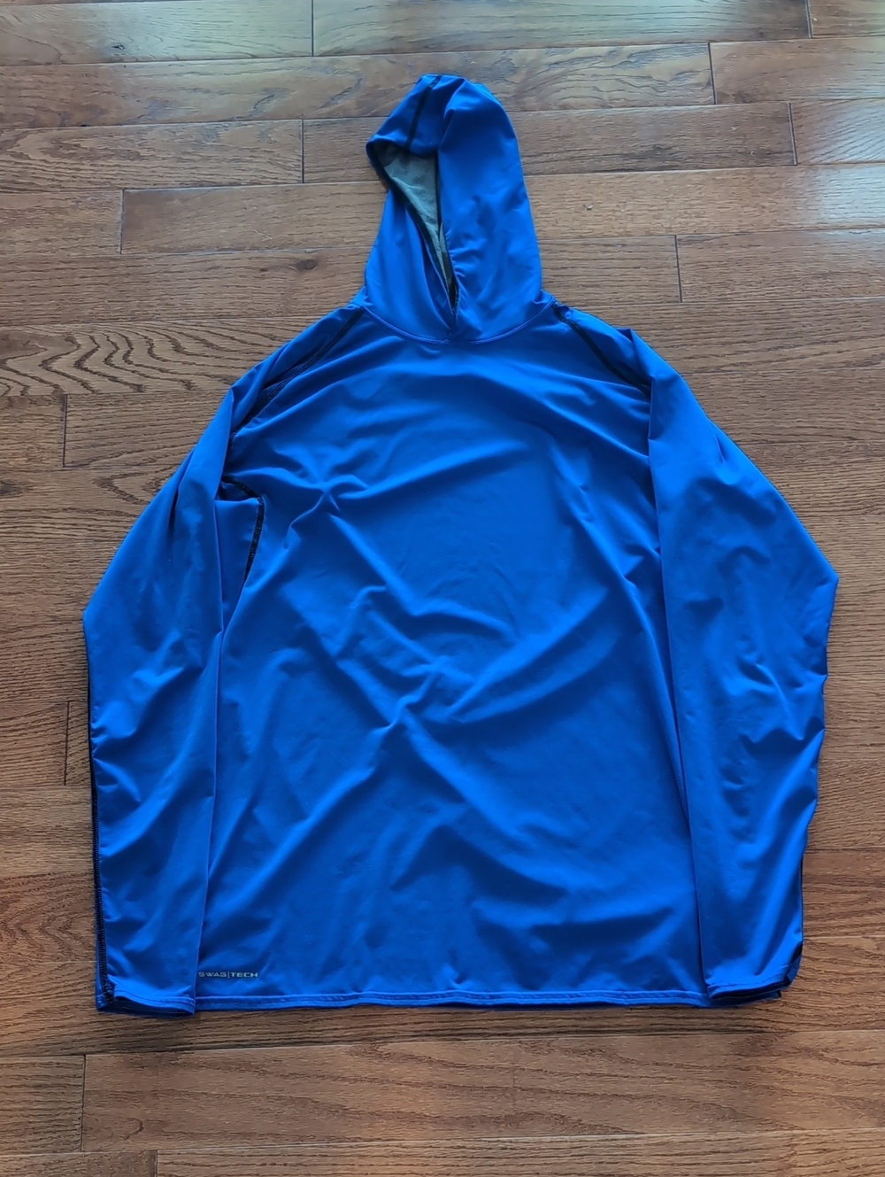Evoshield Swag Tech Men's Long Sleeve Hooded Performance Tee - Royal Blue